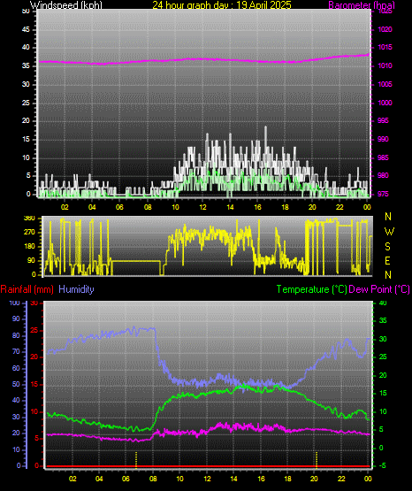 24 Hour Graph for Day 19