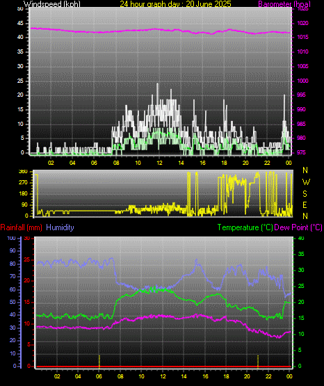 24 Hour Graph for Day 20