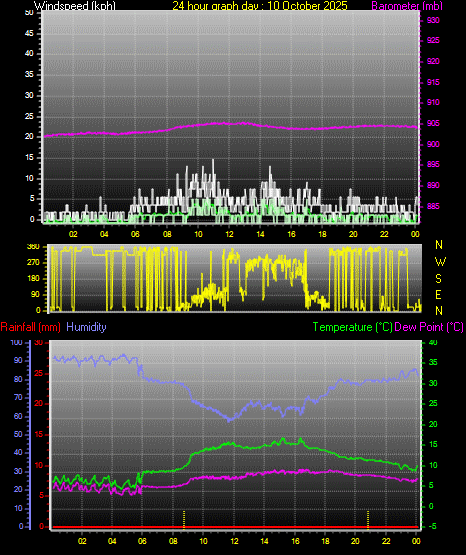 24 Hour Graph for Day 10