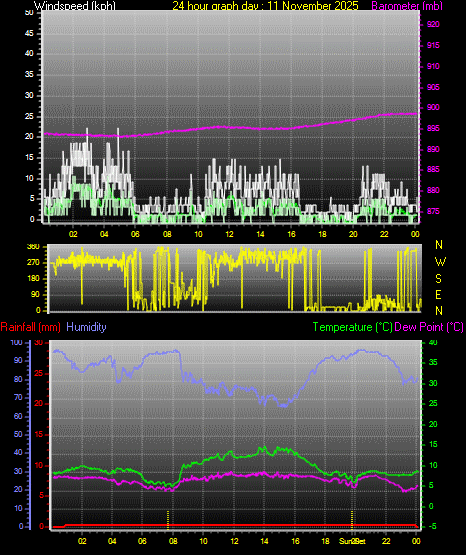 24 Hour Graph for Day 11