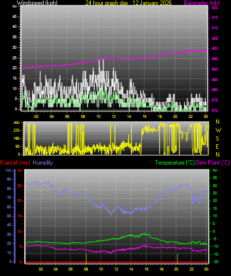 24 Hour Graph for Day 12