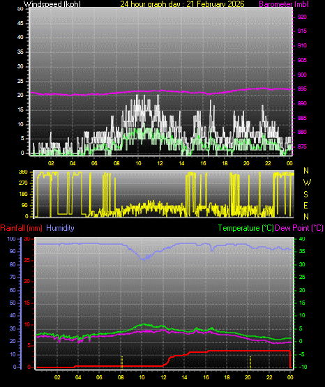 24 Hour Graph for Day 21