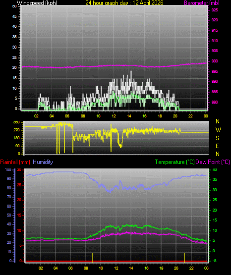 24 Hour Graph for Day 12