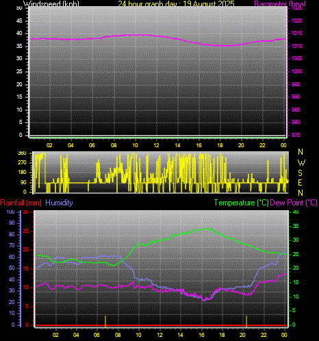 24 Hour Graph for Day 19