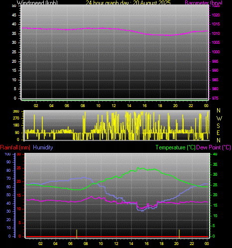 24 Hour Graph for Day 20