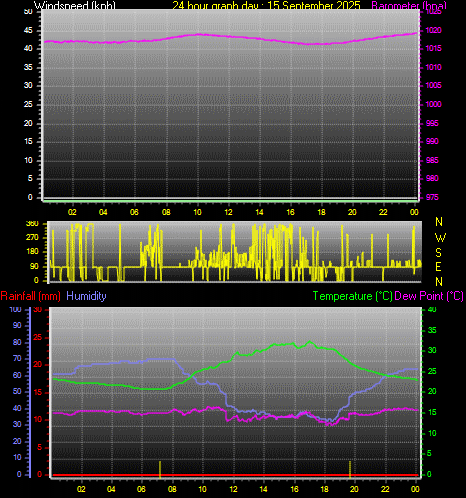 24 Hour Graph for Day 15