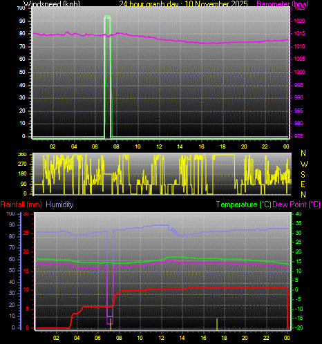 24 Hour Graph for Day 10