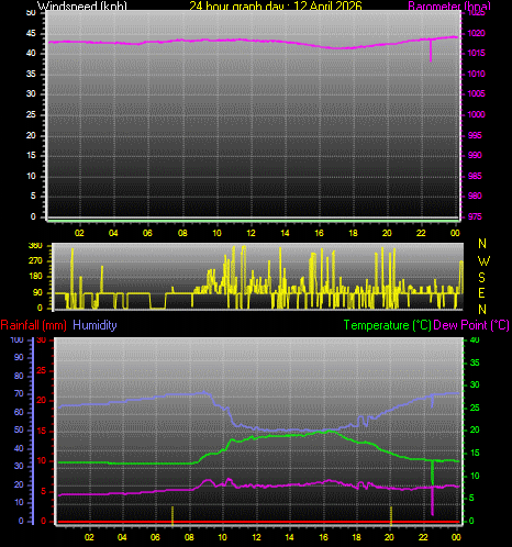 24 Hour Graph for Day 12