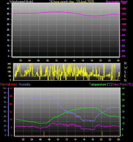 24 Hour Graph for Day 19