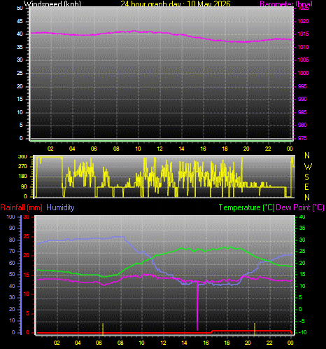 24 Hour Graph for Day 10