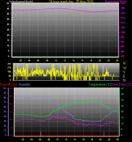 24 Hour Graph for Day 25