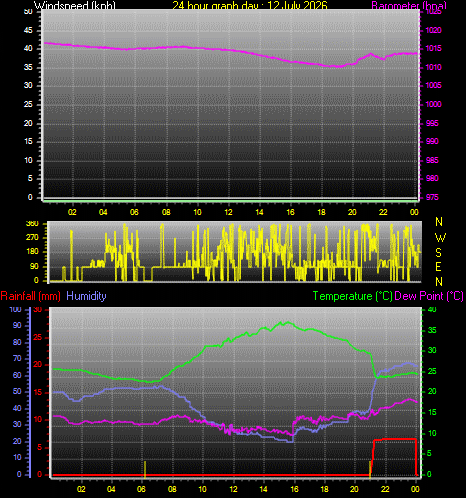 24 Hour Graph for Day 12