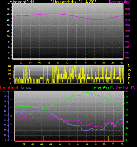 24 Hour Graph for Day 21