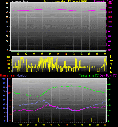 24 Hour Graph for Day 13